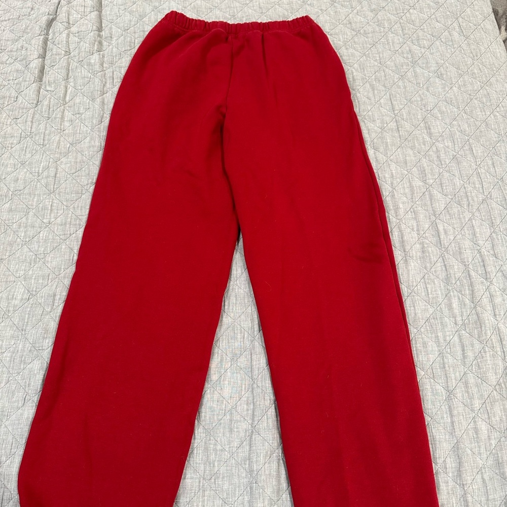 SKIMS cotton fleece straight leg pants